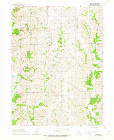 United States Geological Survey Mystic, MO (1963, 24000-Scale) digital map