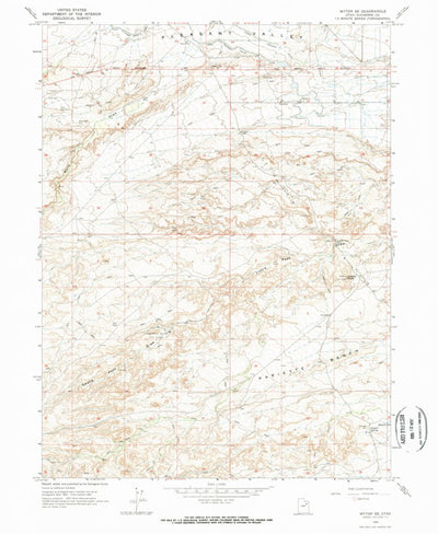 United States Geological Survey Myton SE, UT (1964, 24000-Scale) digital map