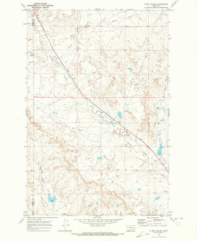 United States Geological Survey N Bar Coulee, MT (1969, 24000-Scale) digital map