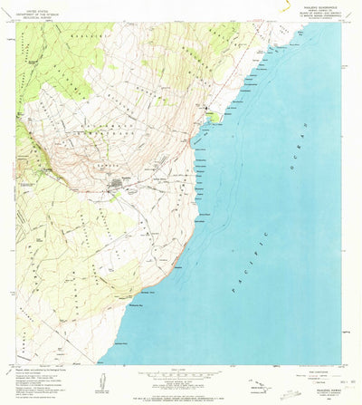 United States Geological Survey Naalehu, HI (1962, 24000-Scale) digital map