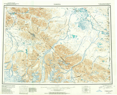 United States Geological Survey Nabesna, AK (1950, 250000-Scale) digital map