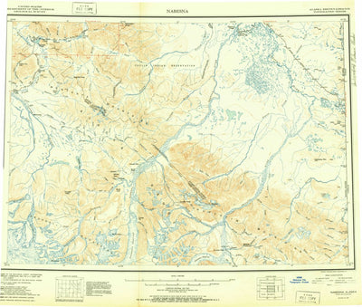 United States Geological Survey Nabesna, AK (1951, 250000-Scale) digital map