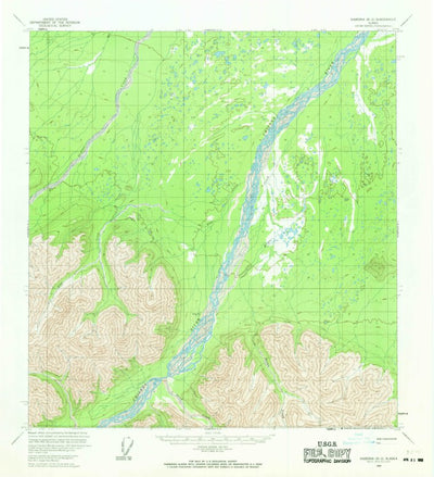 United States Geological Survey Nabesna B-2, AK (1960, 63360-Scale) digital map