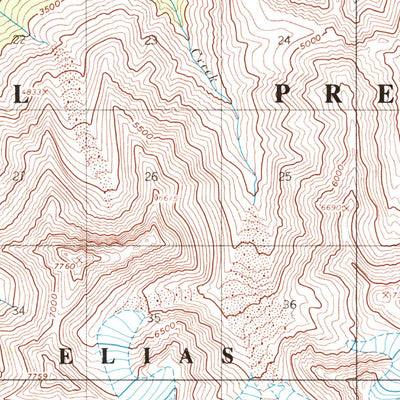 United States Geological Survey Nabesna B-4, AK (1960, 63360-Scale) digital map