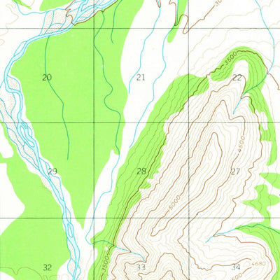 United States Geological Survey Nabesna B-6, AK (1960, 63360-Scale) digital map