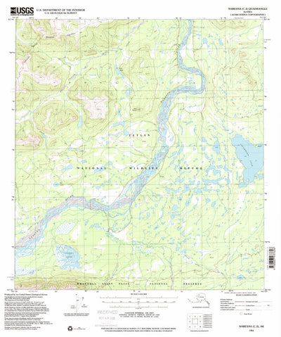 United States Geological Survey Nabesna C-3, AK (1954, 63360-Scale) digital map