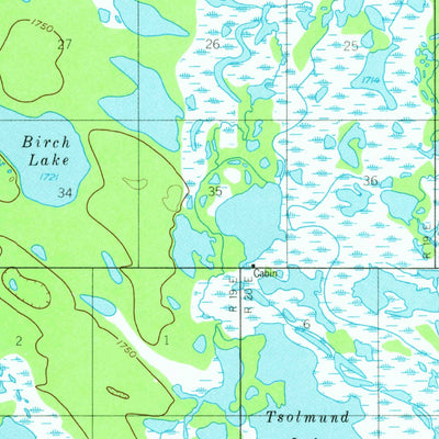 United States Geological Survey Nabesna D-2, AK (1955, 63360-Scale) digital map