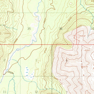 United States Geological Survey Nabesna D-5, AK (1950, 63360-Scale) digital map