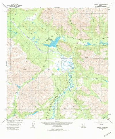 United States Geological Survey Nabesna D-6, AK (1949, 63360-Scale) digital map