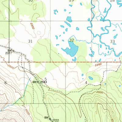 United States Geological Survey Nabesna D-6, AK (1949, 63360-Scale) digital map