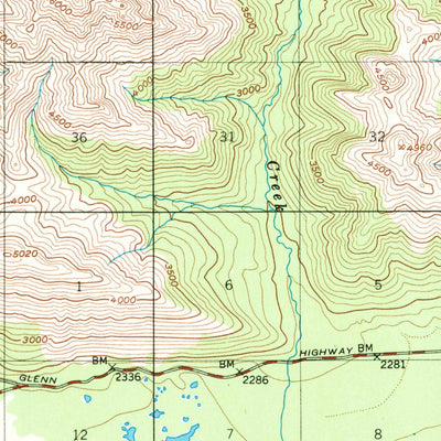 United States Geological Survey Nabesna D-6, AK (1949, 63360-Scale) digital map