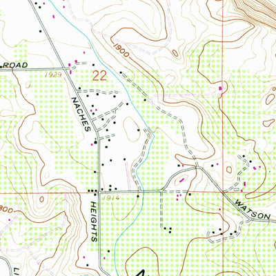 United States Geological Survey Naches, WA (1958, 24000-Scale) digital map