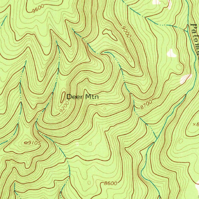 United States Geological Survey Nacimiento Peak, NM (1963, 24000-Scale) digital map