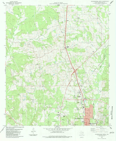 United States Geological Survey Nacogdoches North, TX (1983, 24000-Scale) digital map