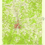 United States Geological Survey Nacogdoches, TX (1952, 62500-Scale) digital map