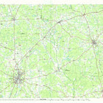 United States Geological Survey Nacogdoches, TX-LA (1986, 100000-Scale) digital map