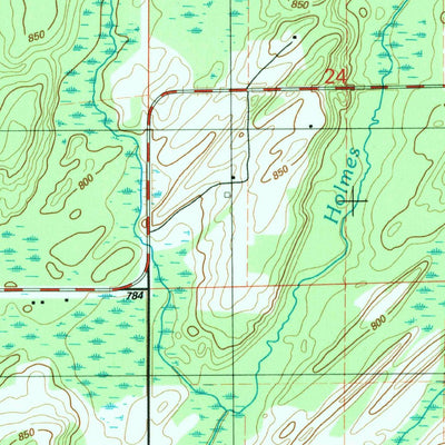 United States Geological Survey Nadeau, MI (1989, 24000-Scale) digital map