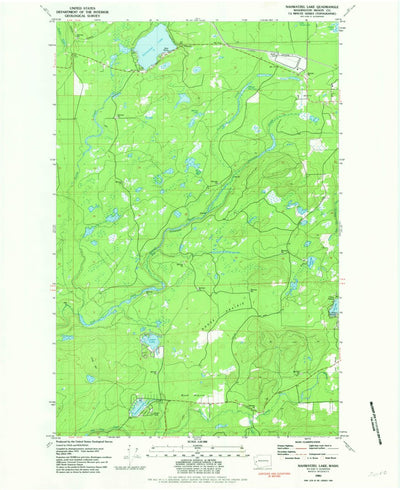 United States Geological Survey Nahwatzel Lake, WA (1981, 24000-Scale) digital map