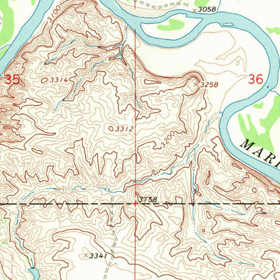 United States Geological Survey Naismith, MT (1967, 24000-Scale) digital map