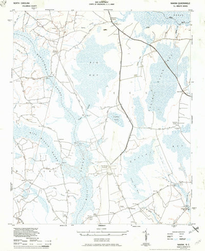 United States Geological Survey Nakina, NC (1943, 24000-Scale) digital map