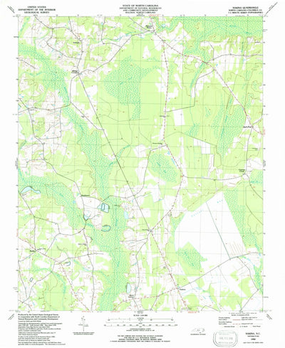 United States Geological Survey Nakina, NC (1990, 24000-Scale) digital map