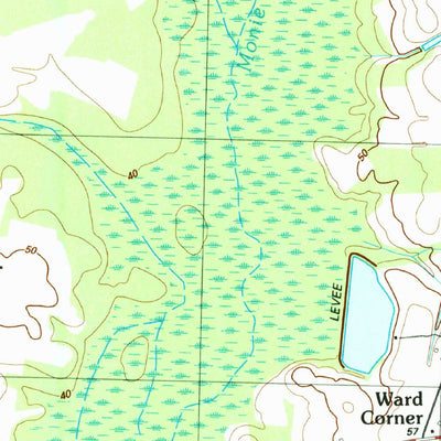 United States Geological Survey Nakina, NC (1990, 24000-Scale) digital map
