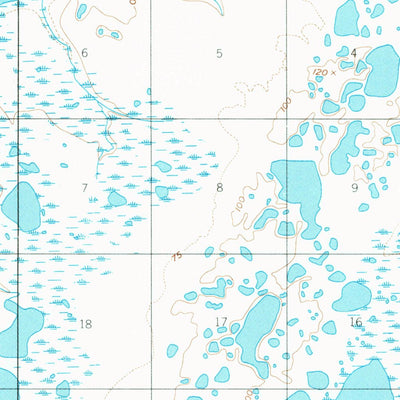 United States Geological Survey Naknek A-4, AK (1951, 63360-Scale) digital map