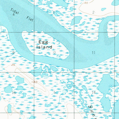 United States Geological Survey Naknek A-4, AK (1951, 63360-Scale) digital map