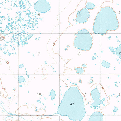 United States Geological Survey Naknek A-5, AK (1951, 63360-Scale) digital map