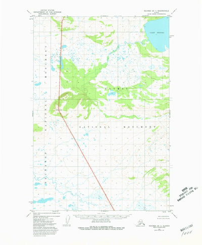 United States Geological Survey Naknek B-1, AK (1951, 63360-Scale) digital map