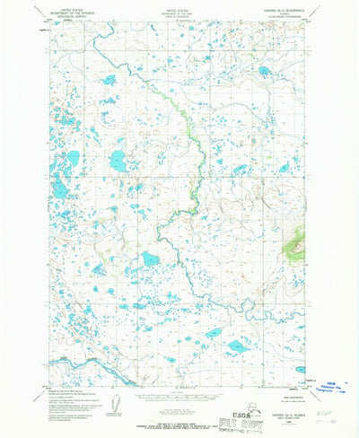 United States Geological Survey Naknek B-2, AK (1952, 63360-Scale) digital map