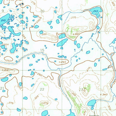 United States Geological Survey Naknek B-2, AK (1952, 63360-Scale) digital map