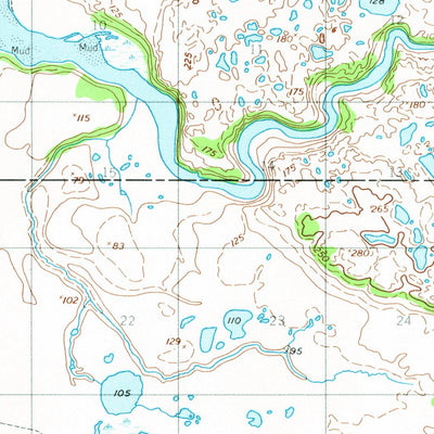United States Geological Survey Naknek C-2, AK (1952, 63360-Scale) digital map