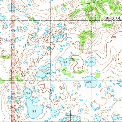 United States Geological Survey Naknek C-2, AK (1952, 63360-Scale) digital map