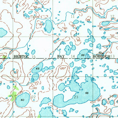 United States Geological Survey Naknek C-3, AK (1952, 63360-Scale) digital map