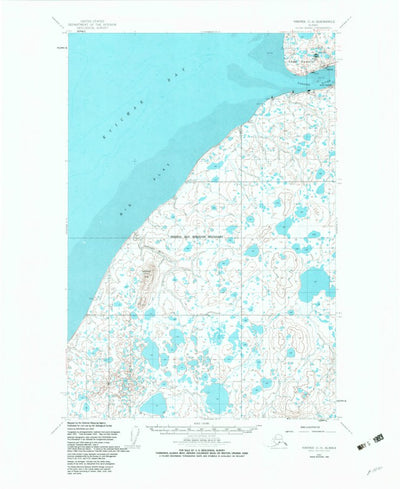 United States Geological Survey Naknek C-4, AK (1952, 63360-Scale) digital map
