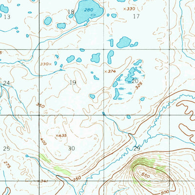 United States Geological Survey Naknek D-2, AK (1952, 63360-Scale) digital map