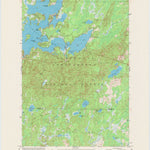 United States Geological Survey Namekagon Lake, WI (1971, 24000-Scale) digital map