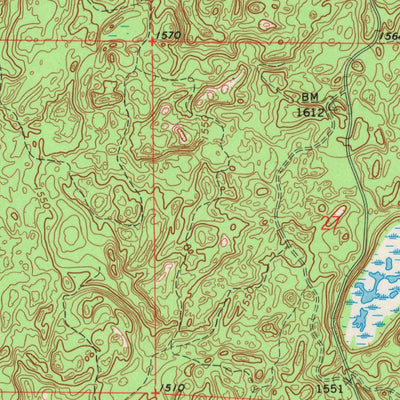 United States Geological Survey Namekagon Lake, WI (1971, 24000-Scale) digital map