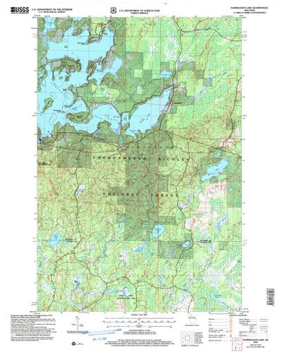 United States Geological Survey Namekagon Lake, WI (2005, 24000-Scale) digital map