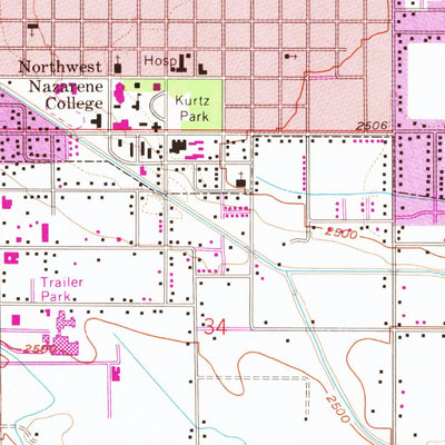 United States Geological Survey Nampa, ID (1958, 24000-Scale) digital map