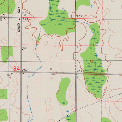 United States Geological Survey Namur, WI (1978, 24000-Scale) digital map