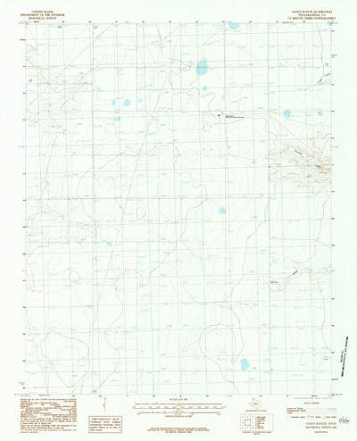 United States Geological Survey Nance Ranch, TX (1984, 24000-Scale) digital map