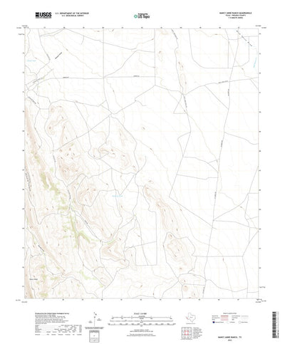 United States Geological Survey Nancy Anne Ranch, TX (2022, 24000-Scale) digital map
