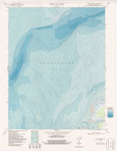 United States Geological Survey Nandua Creek, VA (1968, 24000-Scale) digital map