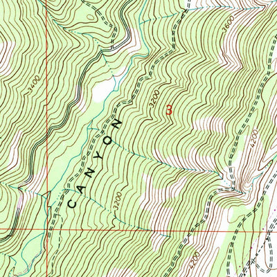 United States Geological Survey Naneum Canyon, WA (1966, 24000-Scale) digital map