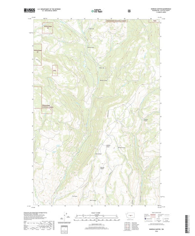 United States Geological Survey Naneum Canyon, WA (2020, 24000-Scale) digital map