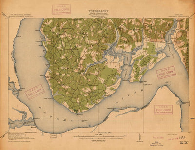 United States Geological Survey Nanjemoy, MD (1913, 62500-Scale) digital map