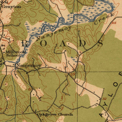 United States Geological Survey Nanjemoy, MD (1913, 62500-Scale) digital map