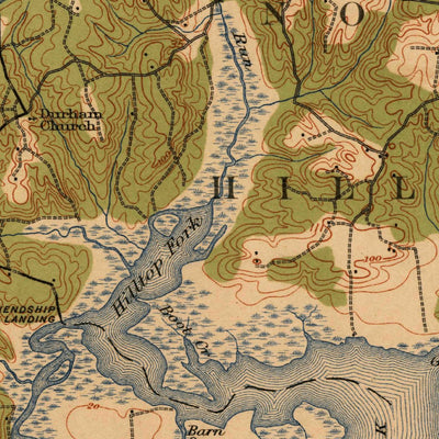 United States Geological Survey Nanjemoy, MD (1913, 62500-Scale) digital map